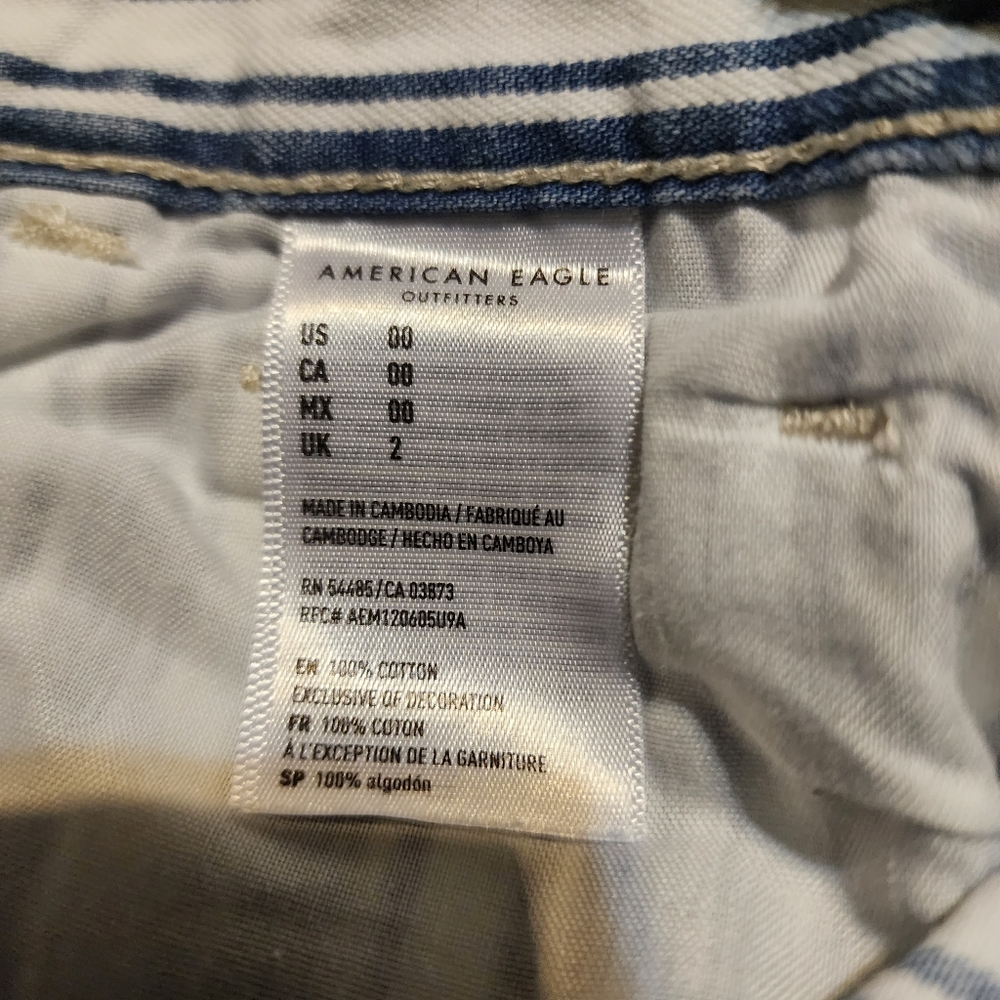 American Eagle Outfitters Mom Short Sz 00 - Picture 7 of 7